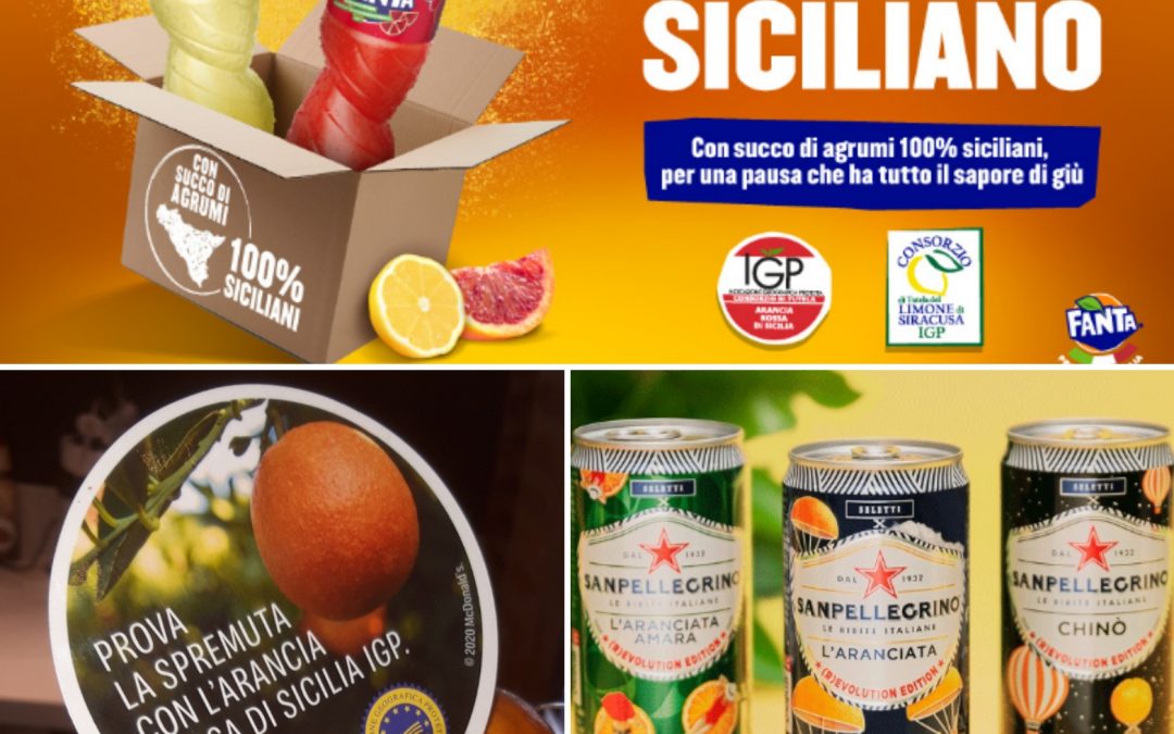 Gli agrumi di Sicilia IGP e/o BIO conquistano le multinazionali: Coca-cola, McDonald’s e Sanpellegrino.